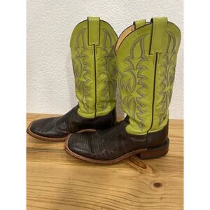 Tony Lama Boots Vintage Genuine Teju Lizard Men's Size 9D